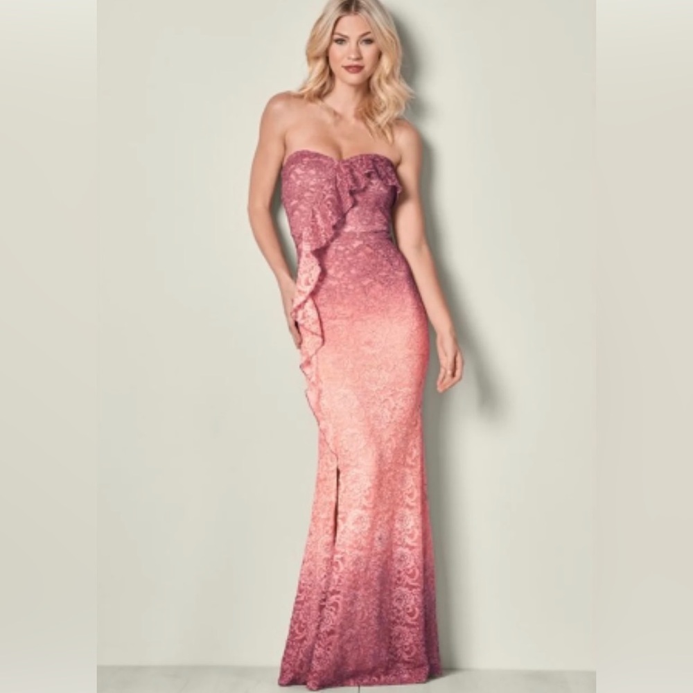 VENUS Ombre Pink Gown size L